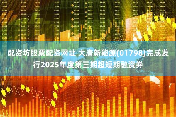 配资坊股票配资网址 大唐新能源(01798)完成发行2025年度第三期超短期融资券